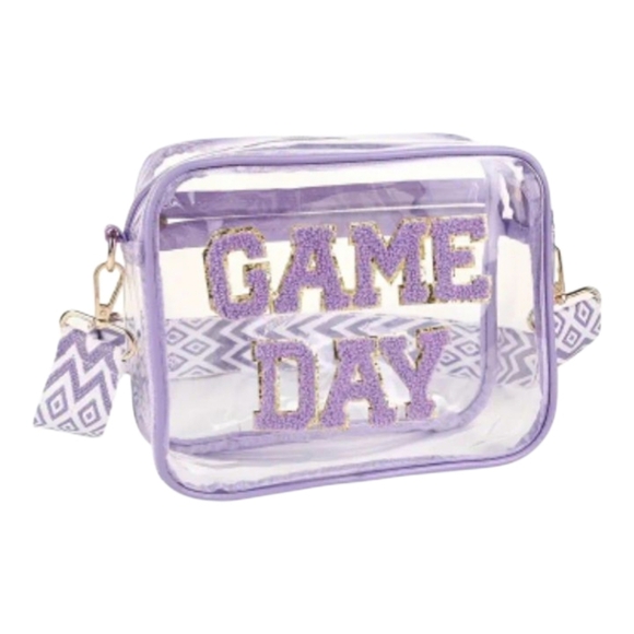 Clear Game Day Stadium Bag Purse~Multi Colors Available - Picture 5 of 8